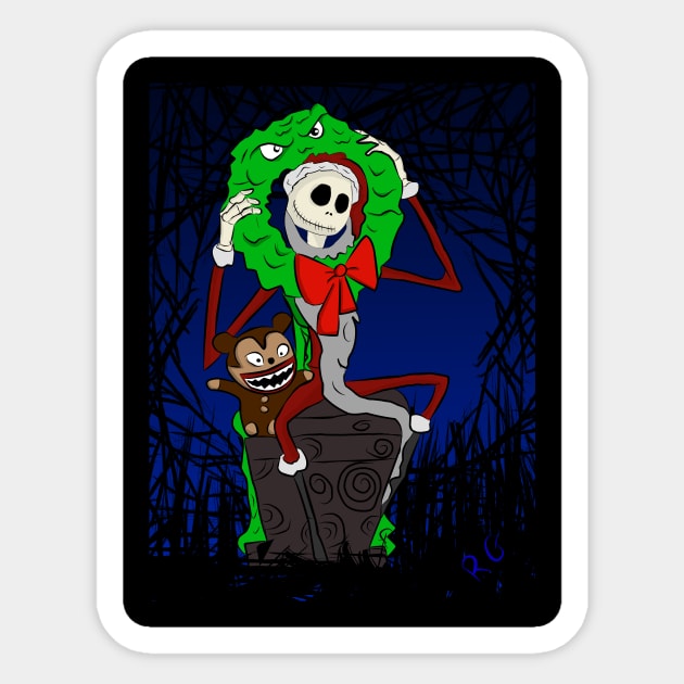 Nightmare Before Christmas Sticker by RG Illustration